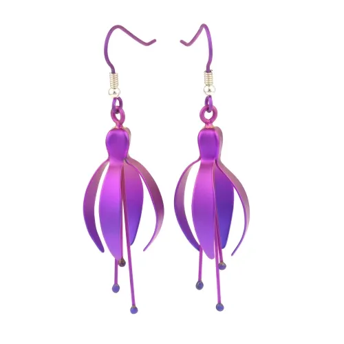 Fuchsia Pink Drops & Dangle Earrings
